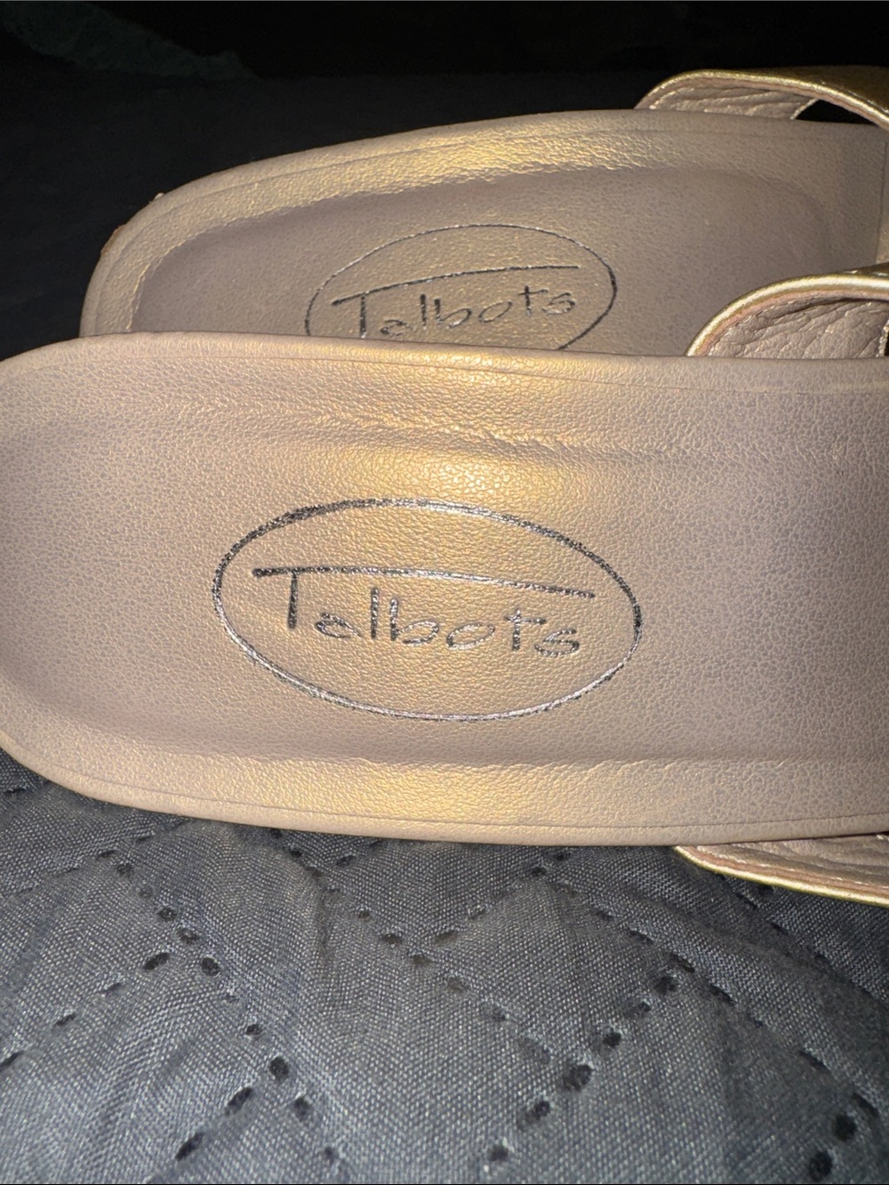 Talbots Gold Jeweled Sandals - NEW - Picture 7 of 7